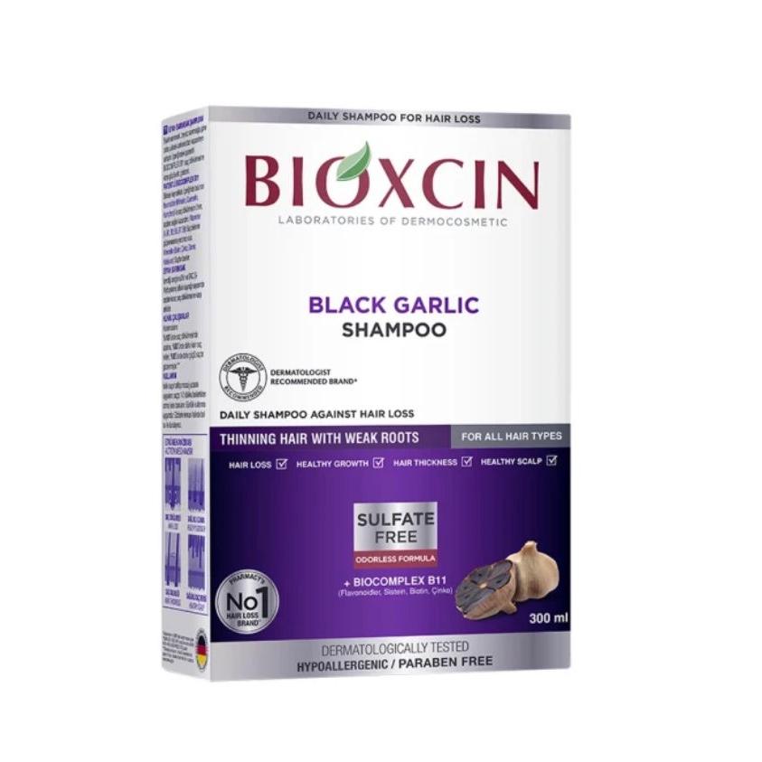 Bioxcin Black Garlic Shampoo For Hair Loss Sulfate Free 300ml