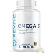 Revive Omega 3 Fish Oil Supplements 120 Softgels
