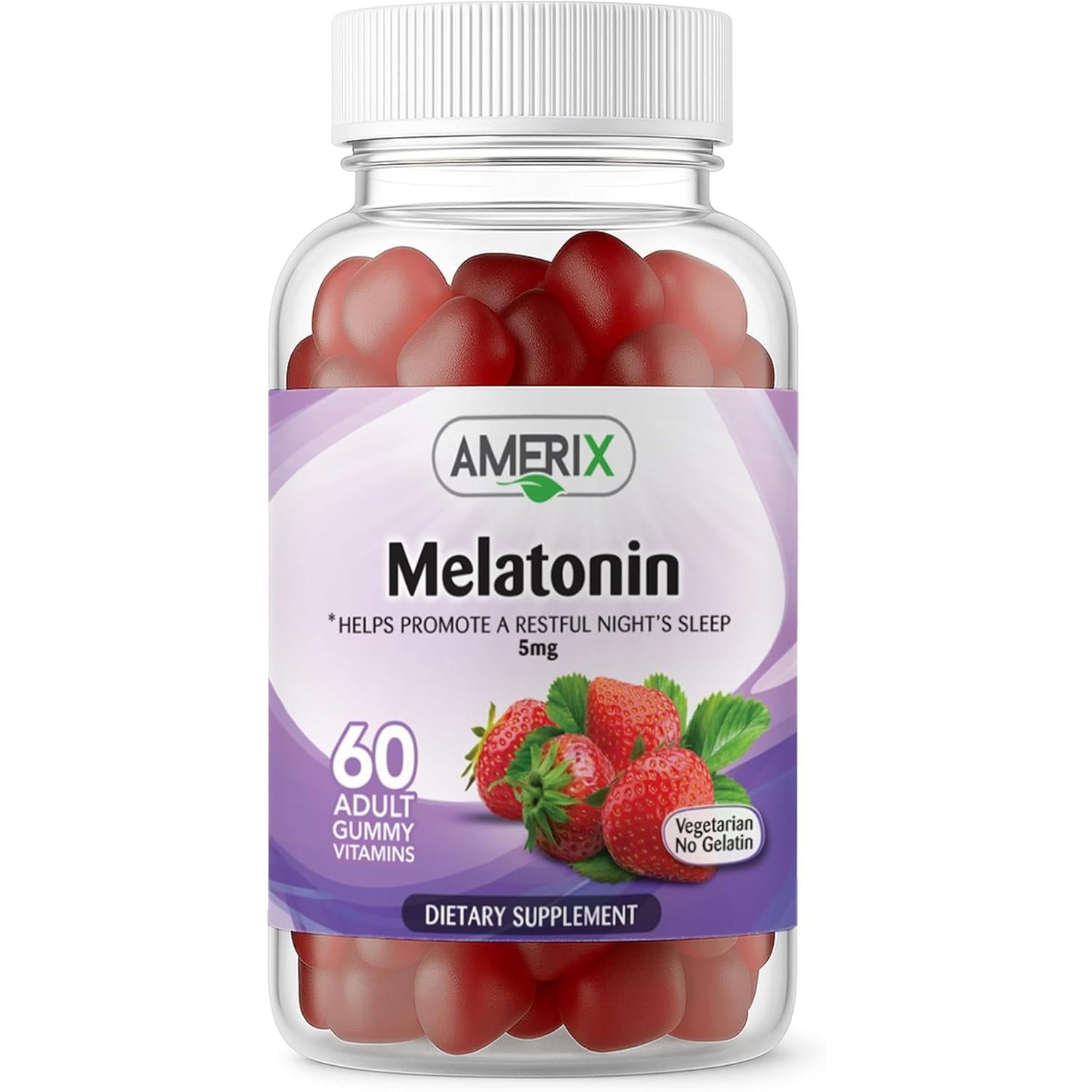Amerix Gummies Melatonin 5 mg 60 Vegan Gummies