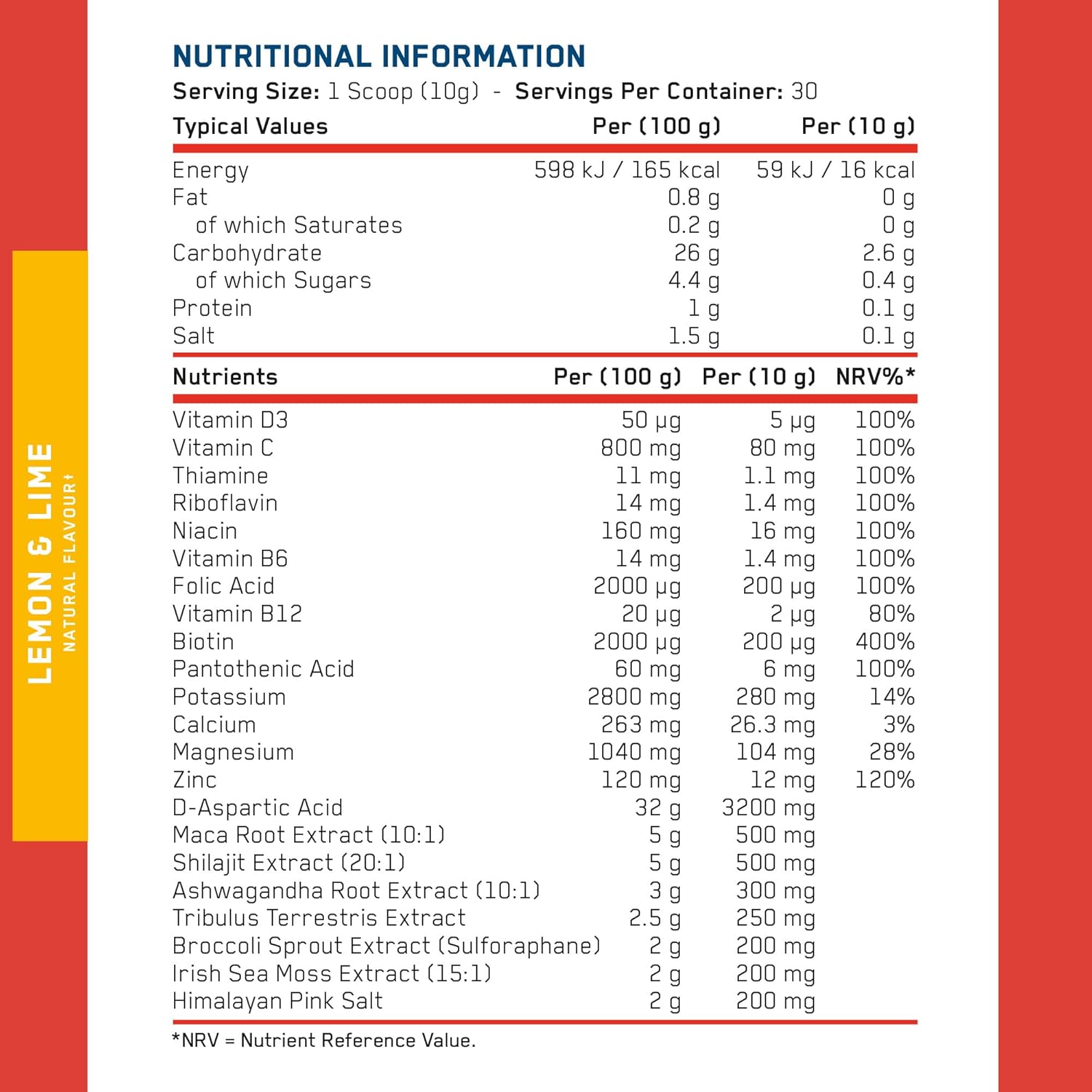 دعم هرمون التستوستيرون من أبلايد نيوترشن، مع التريبولوس، والأشواغاندا، والماكا، والشيلاجيت، والليمون، والليمون الحامض، 300 غرام، يدعم الأداء الذكوري
