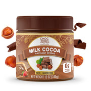 ChocZero Milk Cocoa Hazelnut Spread Keto Friendly No Sugar Added Sweetened with Monk Fruit 340g Gluten Free