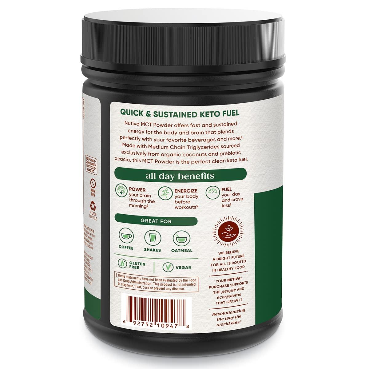 Nutiva Organic MCT Powder With Prebiotic Unflavored 300g
