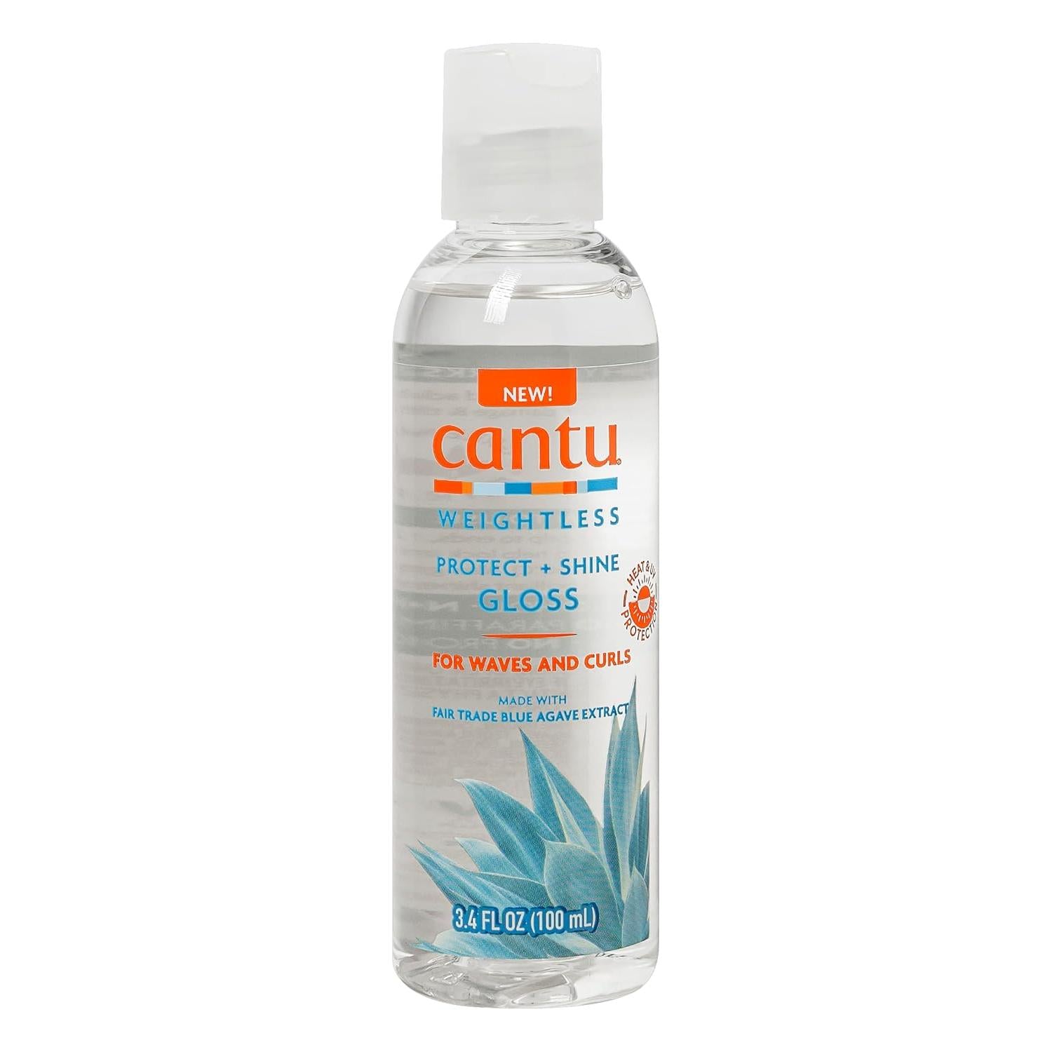 ملمع الشعر Cantu Weightless Protect + Shine Gloss سعة 100 مل