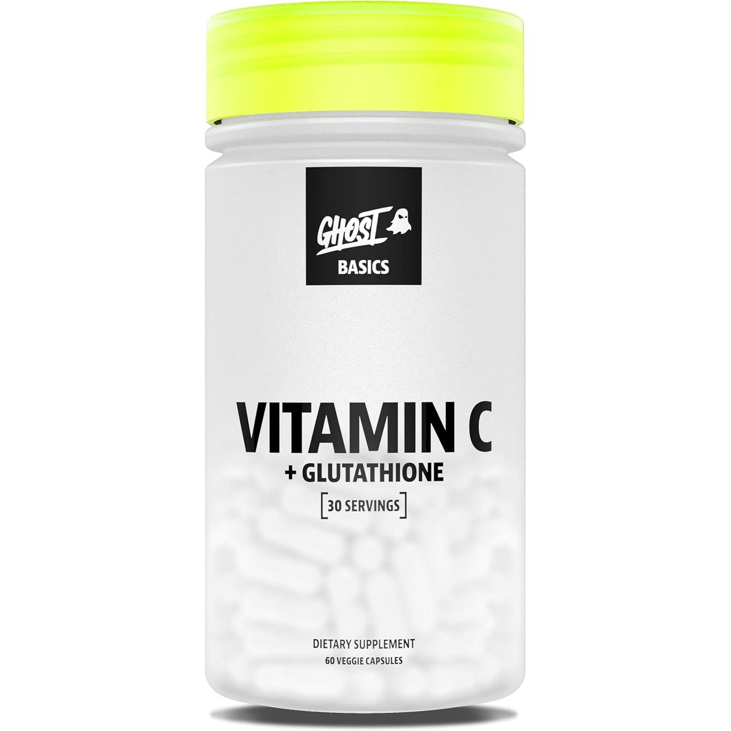 GHOST Basics Vitamin C Plus Glutathione 60 Veggie Capsules