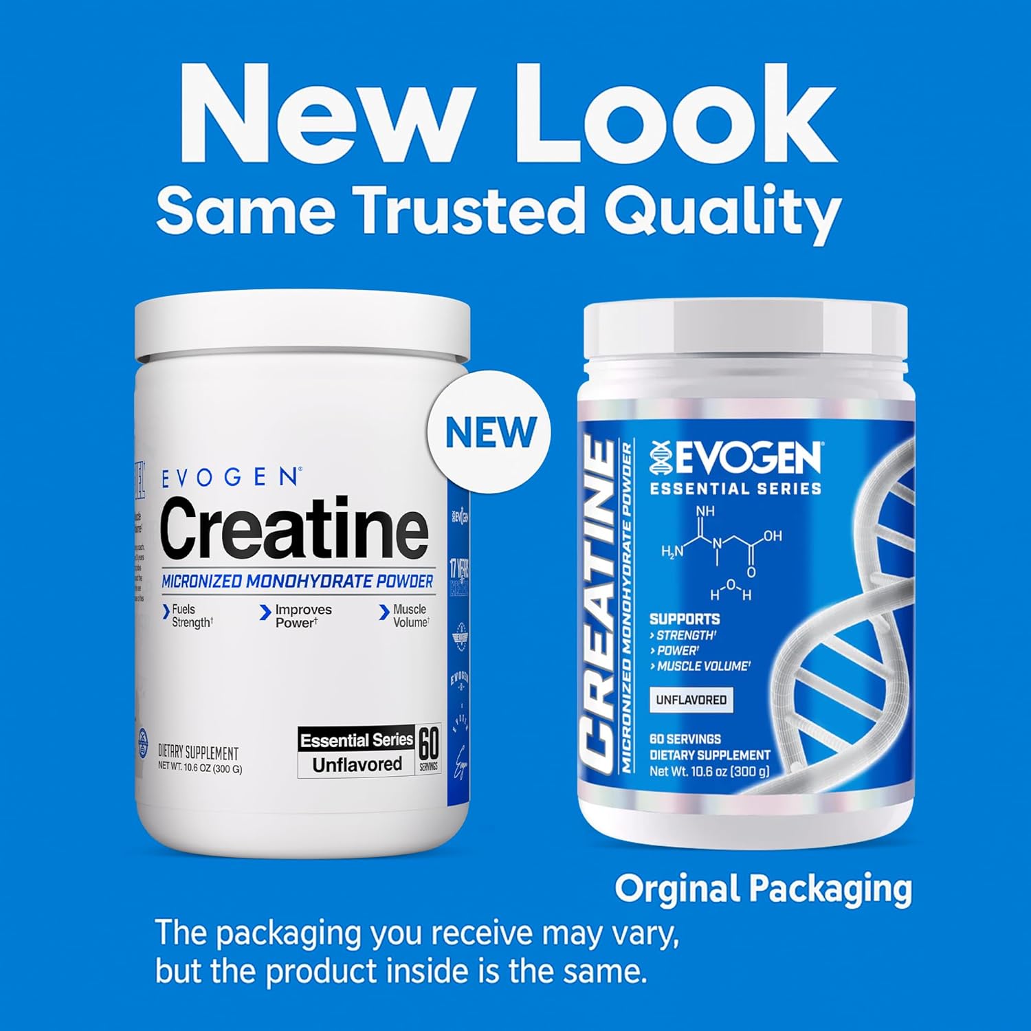 Evogen Creatine Micronized Monohydrate, Unflavored, 60 serv,300g