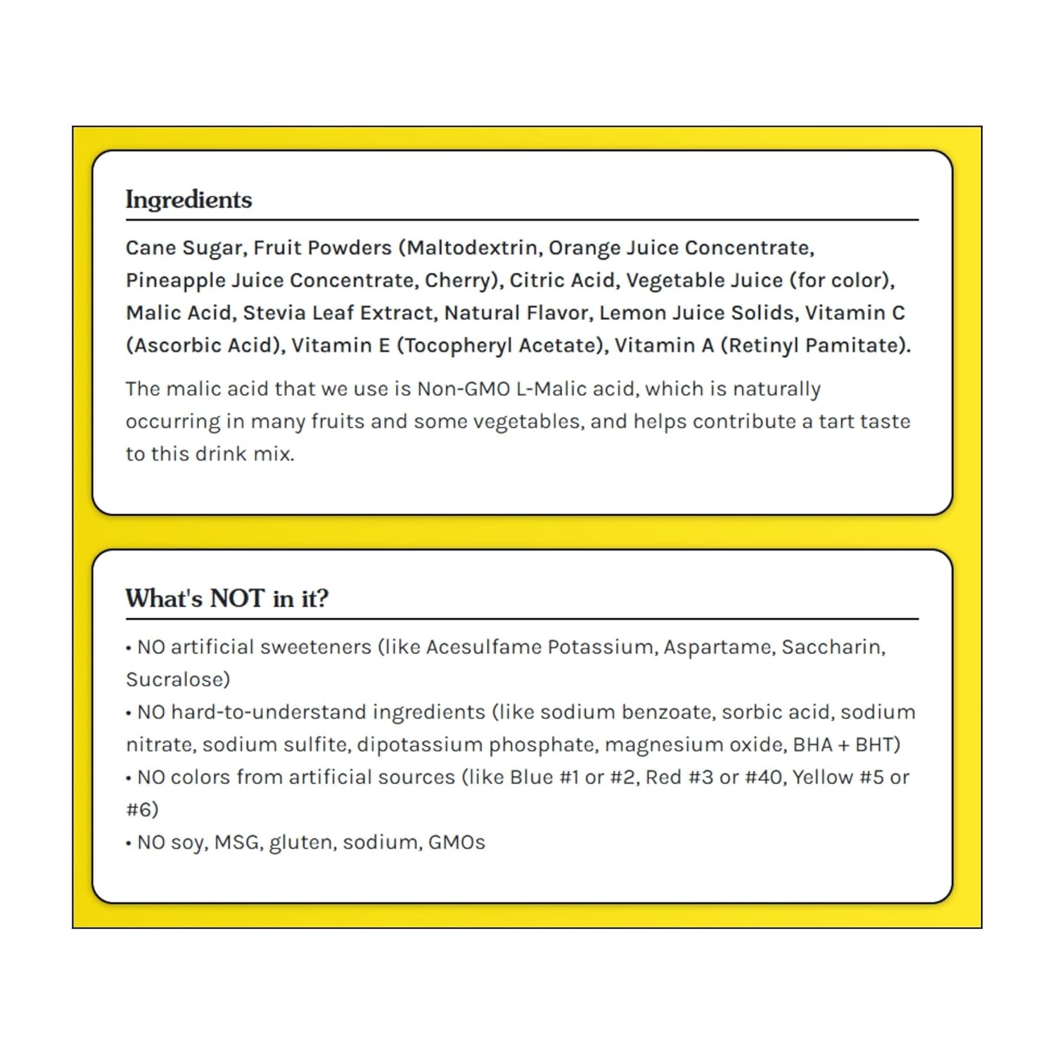 True Lemon Fruit Punch Drink Mix 10 Packets - Case of 12