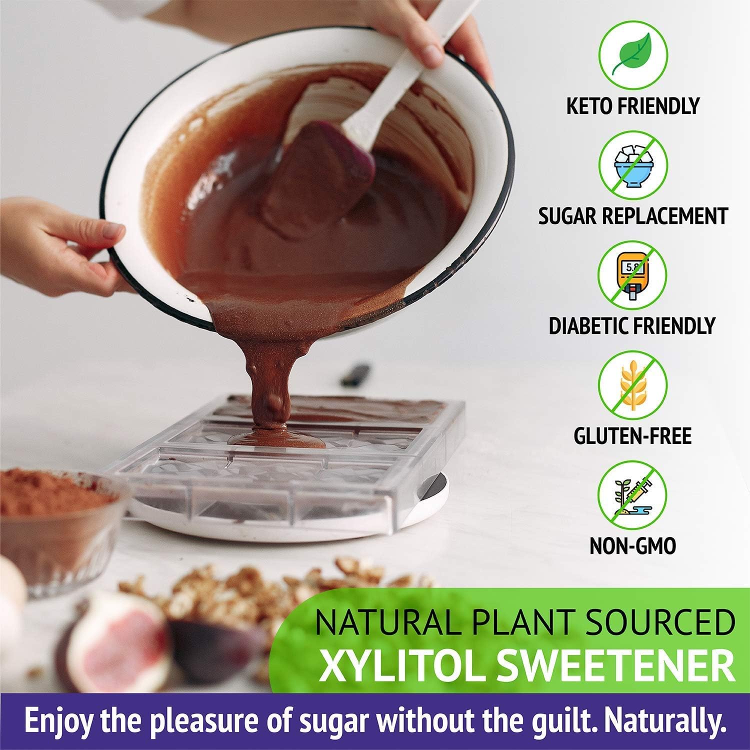 Xlear XyloSweet Non-GMO Xylitol Sweetener - Natural Sweetener Sugar Substitute KETO Friendly (1.36kg)