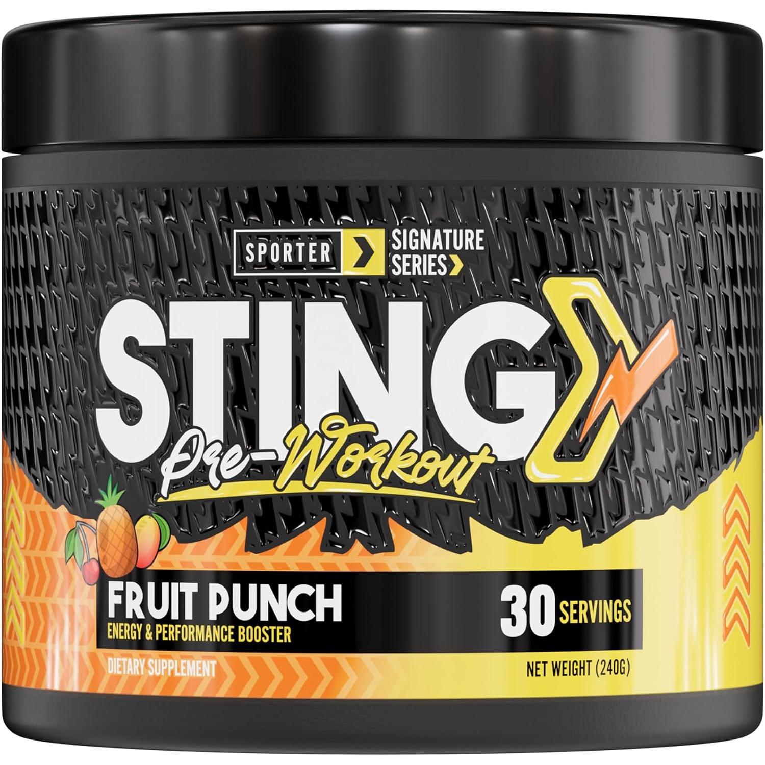 Sporter Sting Pre-Workout Fruit Punch 240g