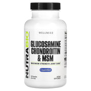 NutraBio Glucosamine Chondroitin & MSM 120 Capsules