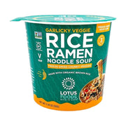 حساء رامين الأرز بالخضار والثوم من لوتس فودز، كوب 55 جم