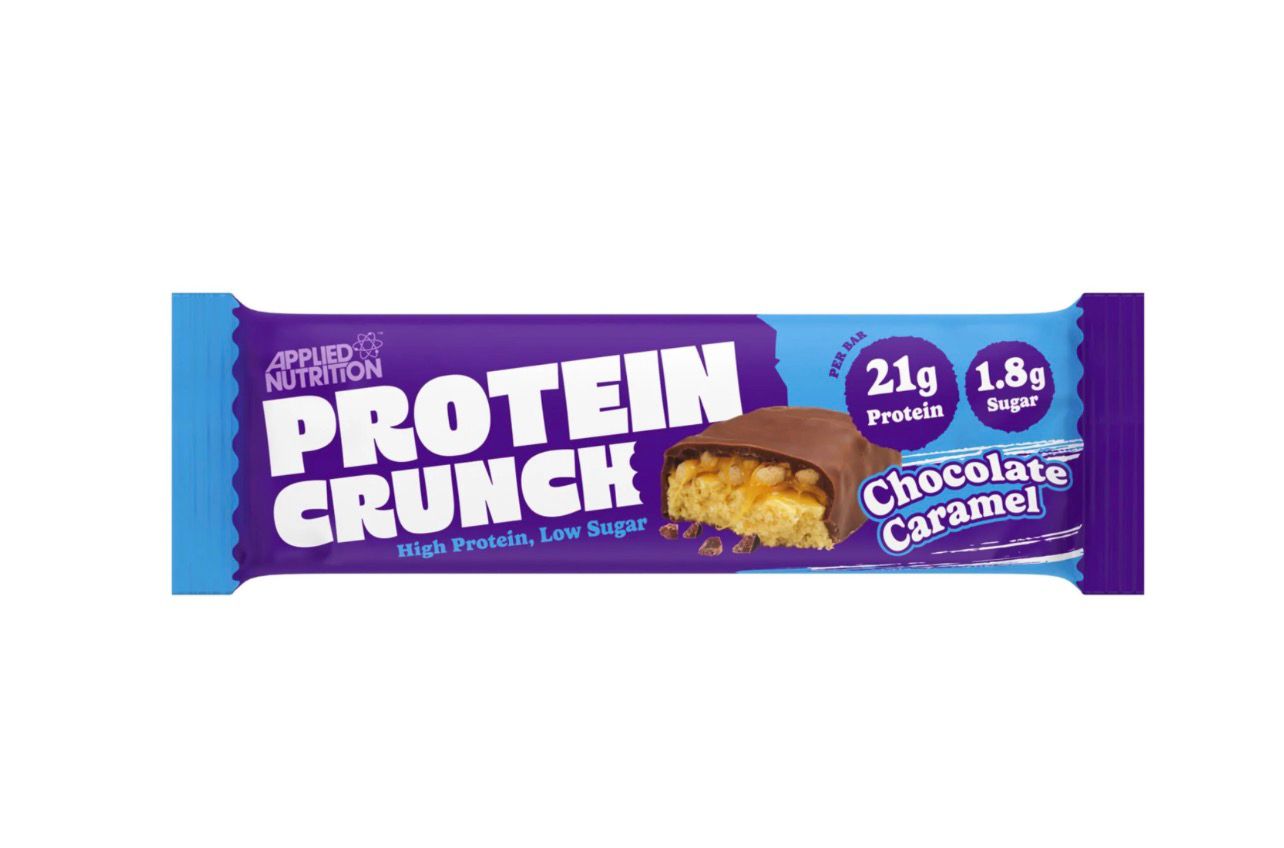 Applied Nutrition Protein Bar Crunch 21g Protein Low Sugar Chocolate Caramel 62g