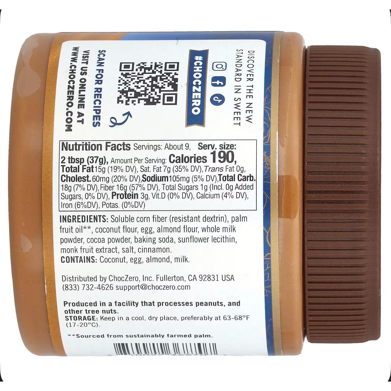 بسكويت زبدة تشوك زيرو سبيكولوس سهل التحضير، مناسب للكيتو، بدون إضافة سكر، محلى بفاكهة الراهب، 340 جرام، خالٍ من الغلوتين