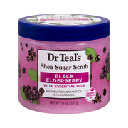 Dr Teal’s Black Elderberry Shea Sugar Scrub with Essential Oils - 19 oz