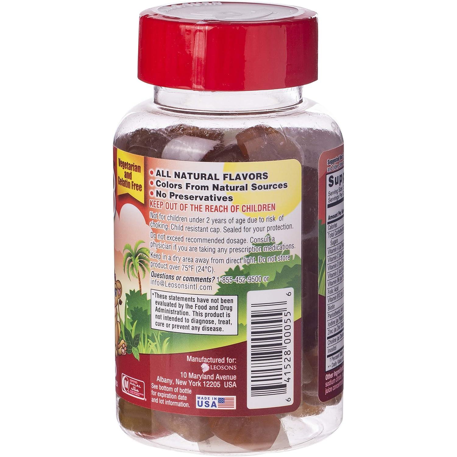 LEONA'S Kids Multi Vitamin Gummies, 60 Count