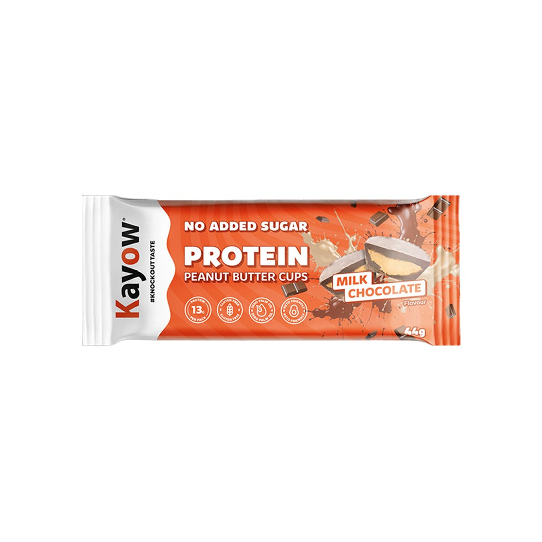 Kayow Protein Peanut Butter Cups Milk Chocolate No add Sugar 44g