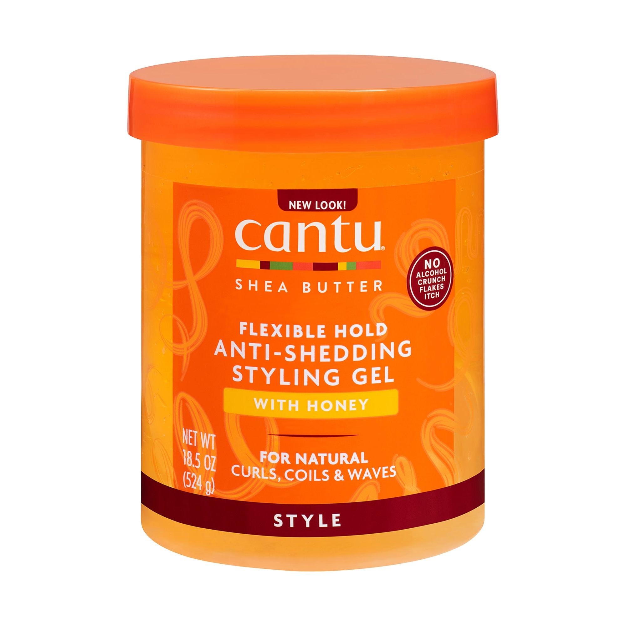 Cantu Shea Butter Flexible Hold Anti-Shedding Styling Gel with Honey - 18.5 oz