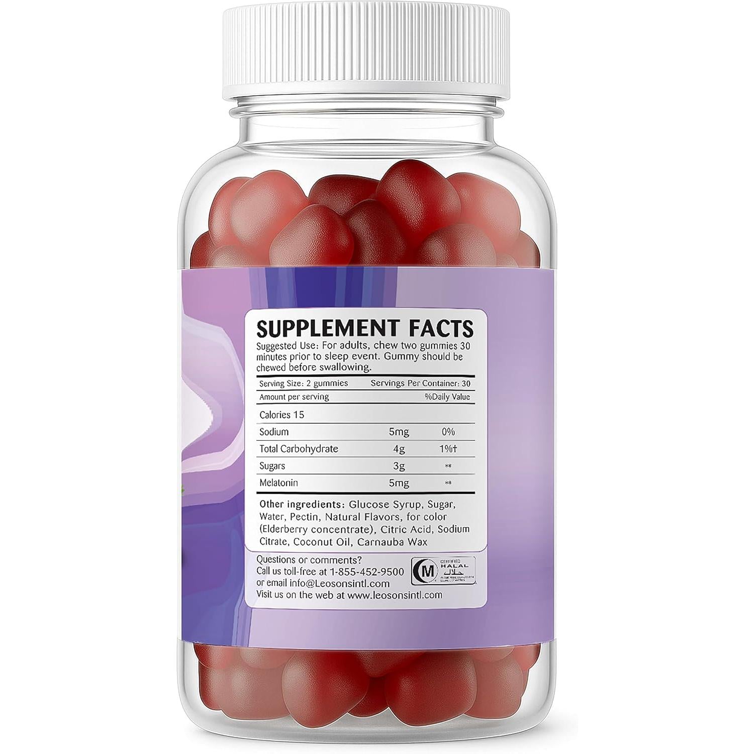 Amerix Gummies Melatonin 5 mg 60 Vegan Gummies