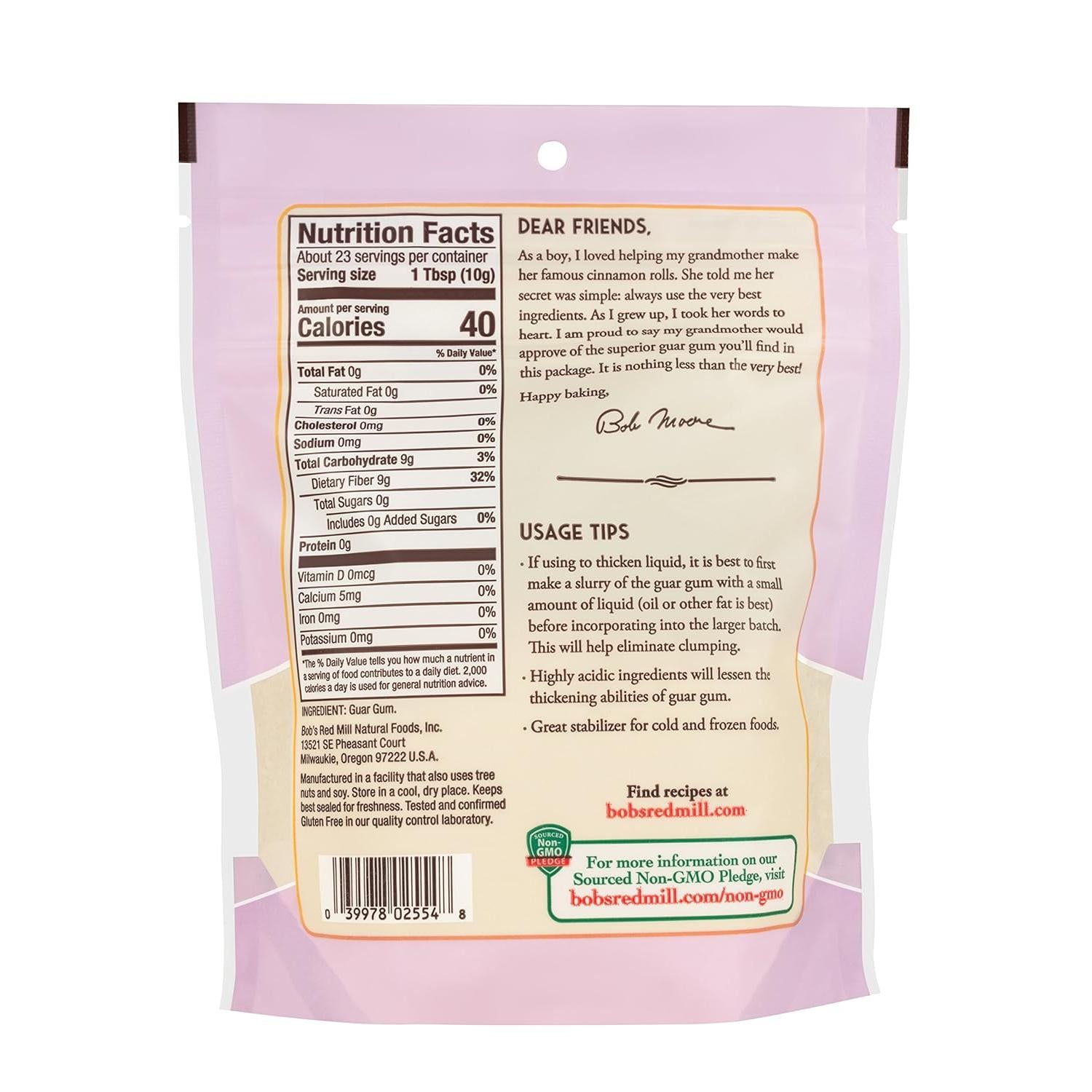 Bob's Red Mill Guar Gum Vegan, Keto Friendly 227g
