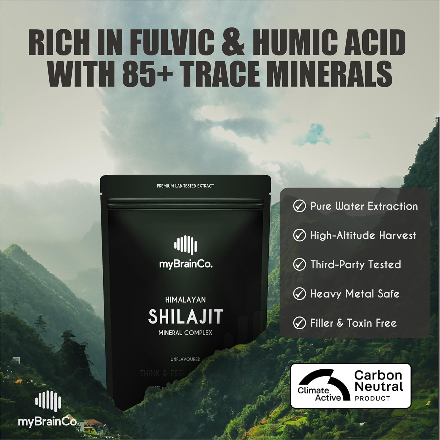 ماي برينكو مسحوق شيلاجيت الهيمالايا صافي وعالي الجودة لذروة الأداء 100غم