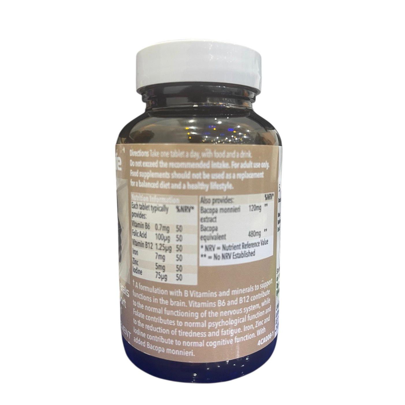 هيلثي لايف للمخ فيتامينات ب والمعادن والباكوبا للوظيفة الإدراكية 30 قرص
