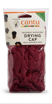 Cantu Absorbent Microfiber Hair Drying Cap - Anti-Frizz (maroon)