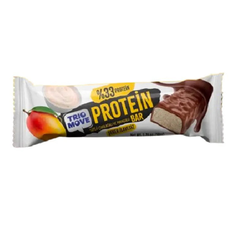 Trio Move Chocolate Coated 33% Protein Milk Chocolate and Mango Bar 50 gr