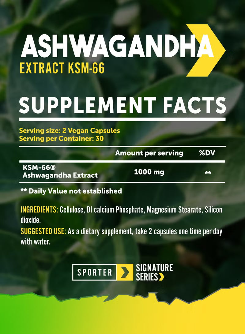 Sporter Ashwagandha 1000mg 60 VEGAN CAPS