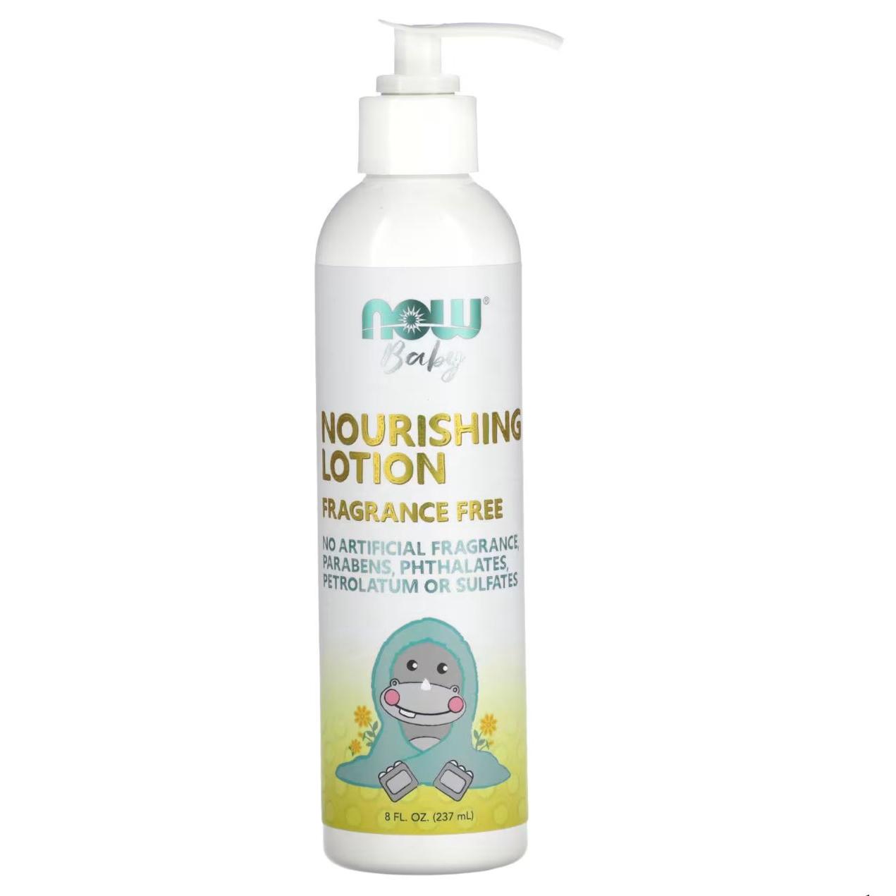 NOW Nourishing Baby Lotion, Fragrance Free 237ml