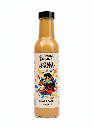 The Flavor Gang Sweet N' Nutty Thai Peanut Sauce - 16 fl oz (473ml)