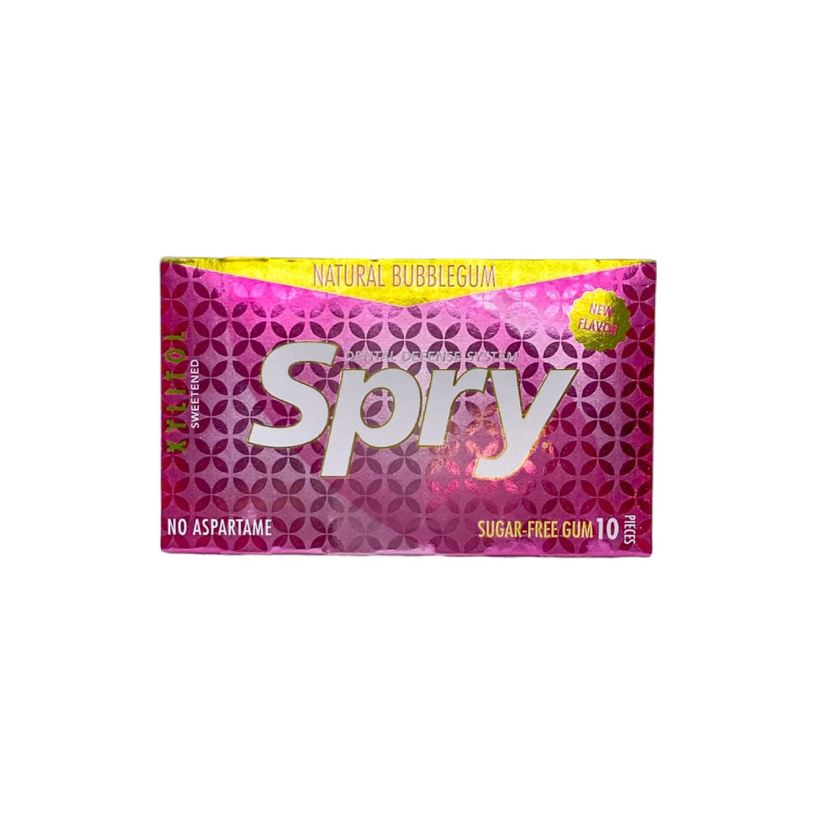 Spry BUBBLEGUM Gum Xylitol Sugar Free 10 pcs