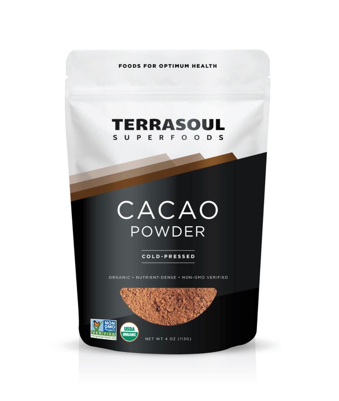 مسحوق الكاكاو العضوي من تيراسول سوبرفوودز  113غم