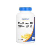 Nutricost Cod Liver Oil 1000mg, 120 Softgels - Non-GMO & Gluten Free