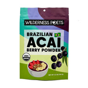 مسحوق توت أساي عضوي مجفف بالتجميد من وايلدرنس بوتس، 99 غرام