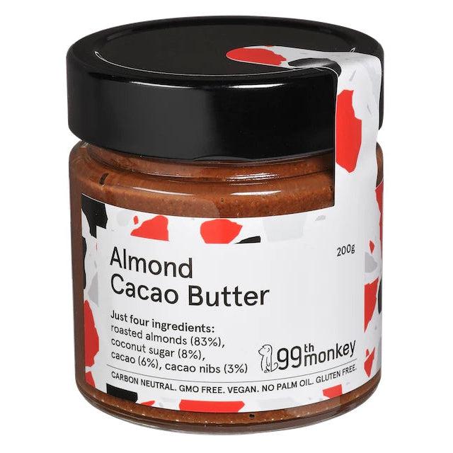 99th Monkey Hazelnut Cacao Butter Just 3 Ingredients No Palm Oil Gluten Free Vegan 200g