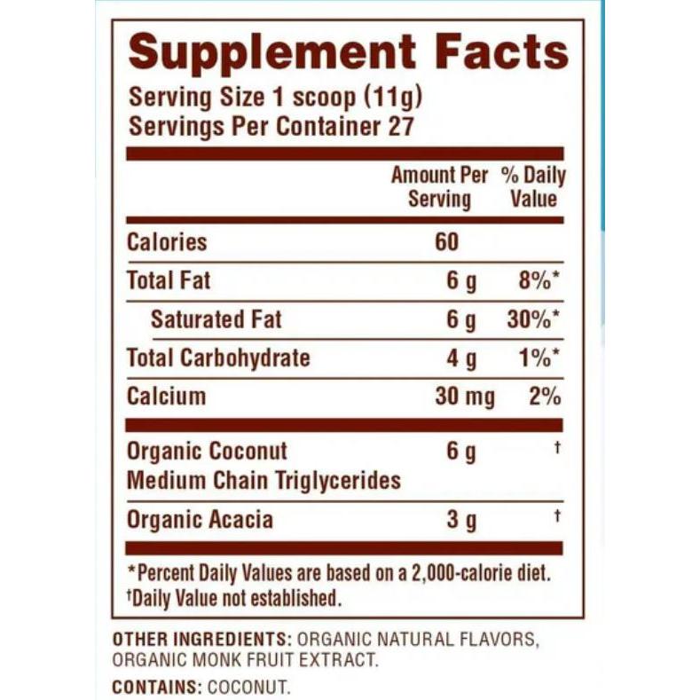 Nutiva Organic Vanilla MCT Powder 300g