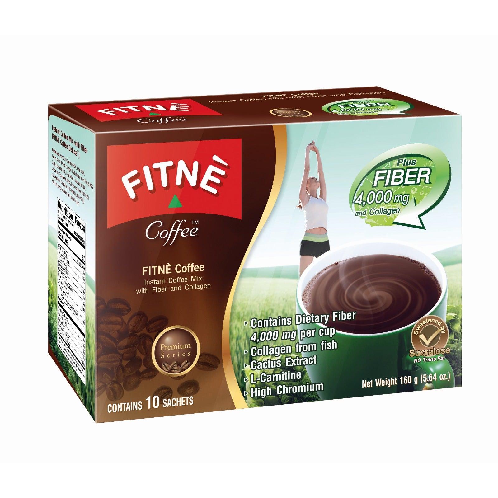 فيتني خليط قهوة فورية مع الألياف والكولاجين 10 أكياس 160غم
