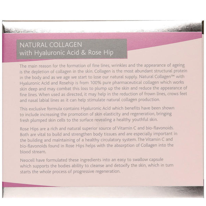 AHS Natural Collagen with Hyaluronic Acid & Rose Hip 180 Capsules