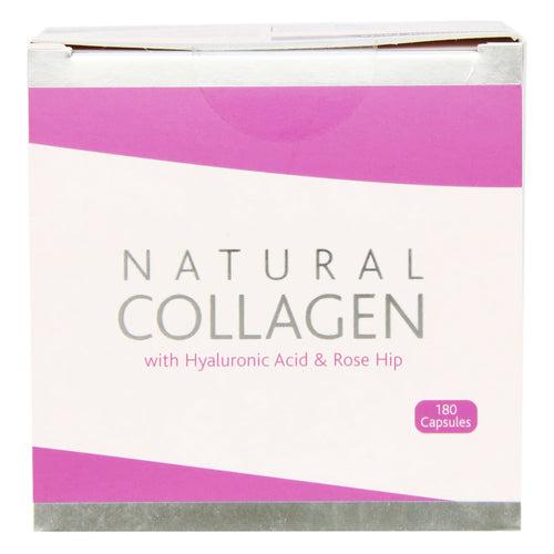 AHS Natural Collagen with Hyaluronic Acid & Rose Hip 180 Capsules