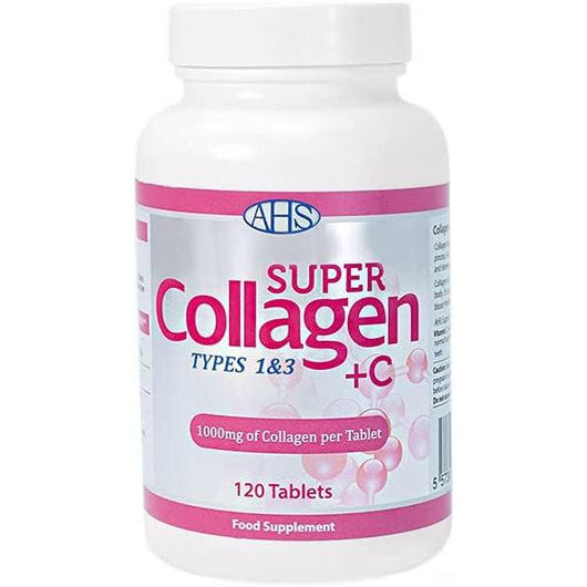 AHS Super Collagen + Vitamin C Type 1&3 1000mg of Collagen per tablet 120 Tablets