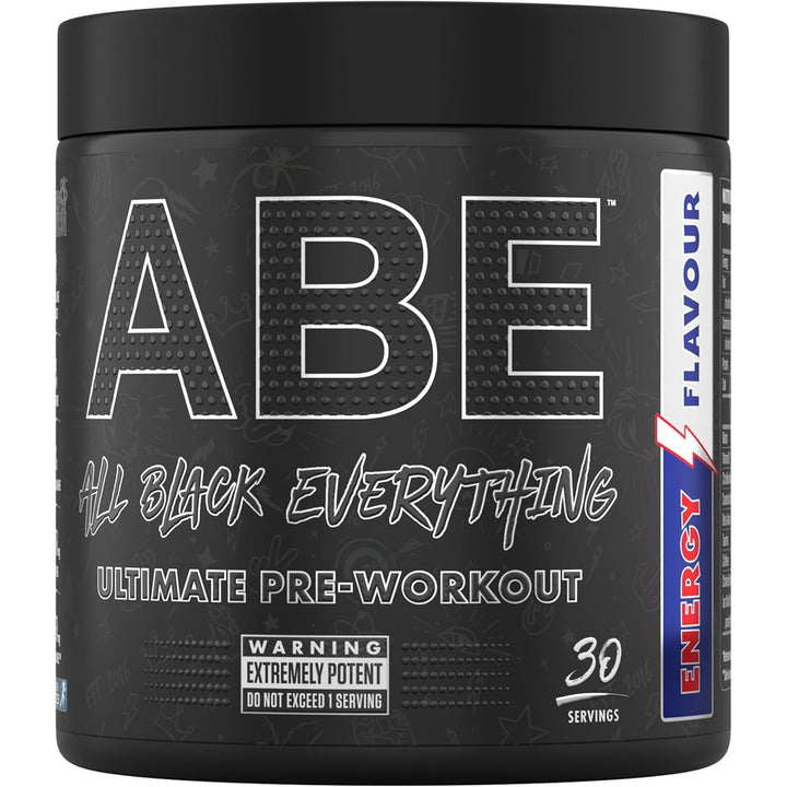 APPLIED NUTRITION ABE All Black Everything Pre-Workout ENERGY FLAVOUR 30 servings 375g