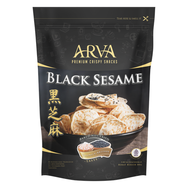 ARVA Black Sesame Plant-based Gluten free 80g