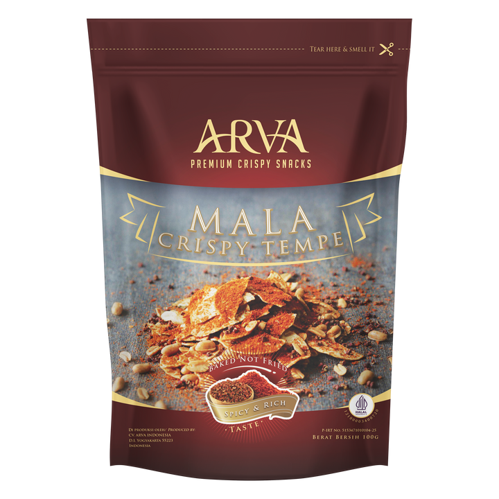 ARVA Mala Crispy Tempe Baked Gluten free 100g