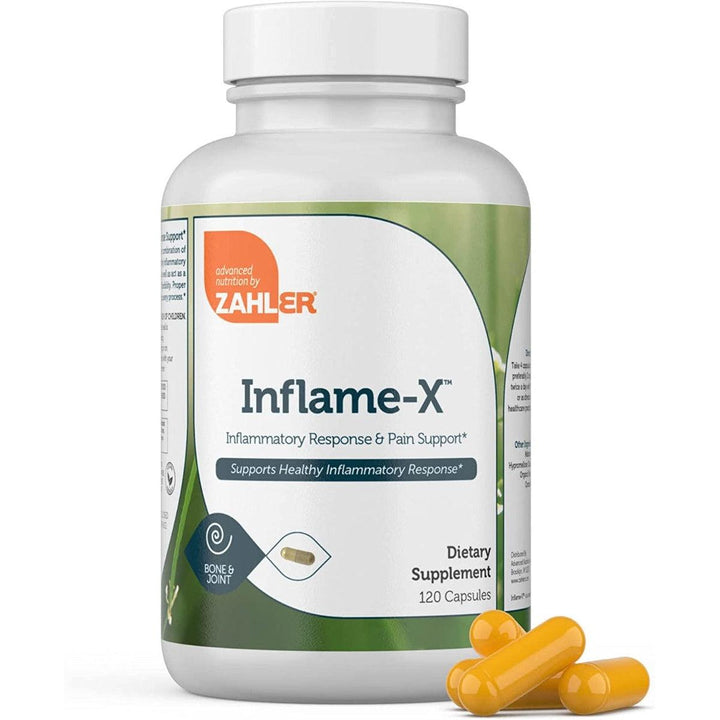 Advanced Nutrition by ZAHLER Inflame-X Advanced Inflammatory Response Support with Curcumin 120 vegan capsules