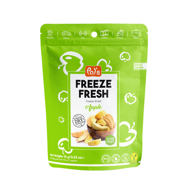 Pol’s Freeze Fresh Freeze Dried Apple No Added Sugar Non-GMO 15g