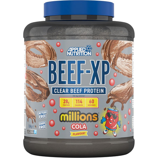 Applied Nutrition Beef-XP Clear Hydrolysed Protein Lactose Free Dairy Free Zero Sugar Cola Millions 1.8 KG