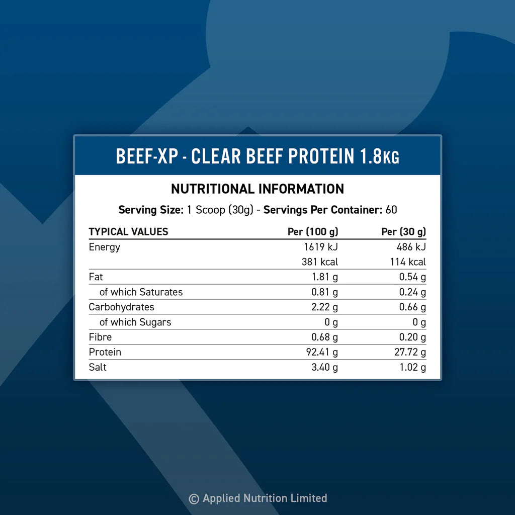 Applied Nutrition Beef-XP Clear Hydrolysed Protein Lactose Free Dairy Free Zero Sugar Orange Mango 1