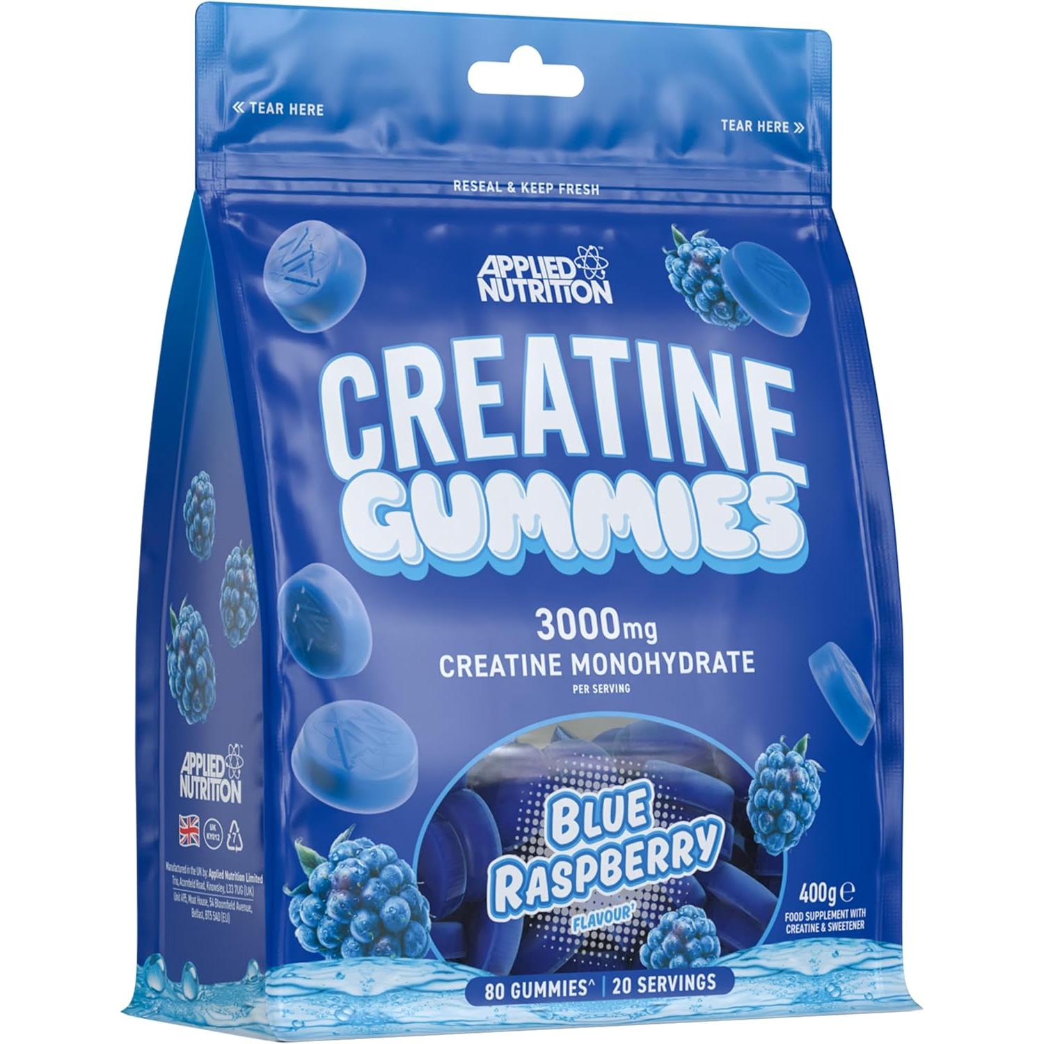 Applied Nutrition Creatine Gummies Blue Raspberry 3000mg 400g