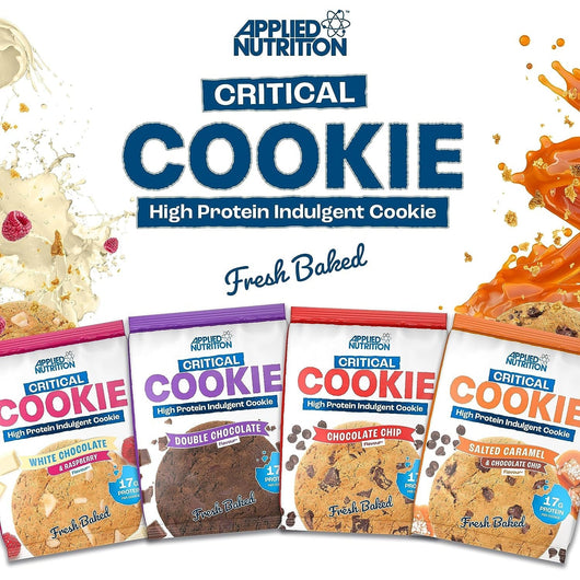 Applied Nutrition Critical Cookie Protein Cookie, High Protein Snack Non-GMO 73g White Chocolate & Raspberry