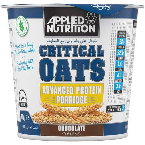 Applied Nutrition Critical Oats Advanced Protein Porridge Cup Chocolate High Protein Low Sugar with