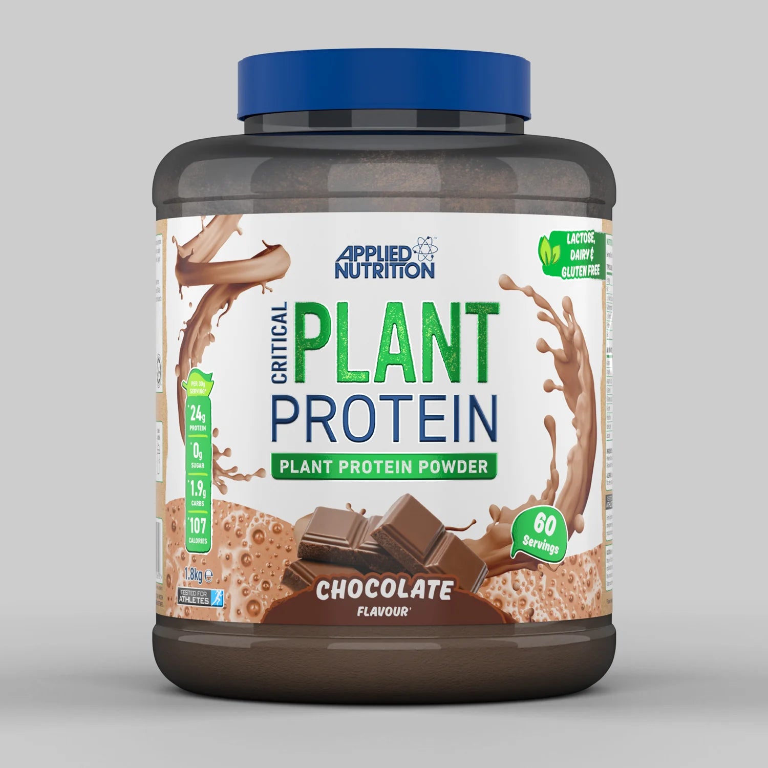 Applied Nutrition Critical Plant Protein Chocolate 24g Protein Zero Sugar 1.8Kg